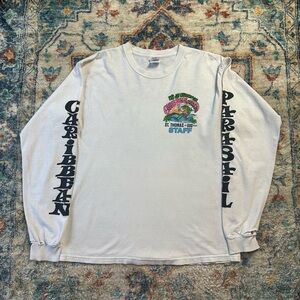 Vintage Parasailing Iguana Staff Long Sleeve T-shirt Large